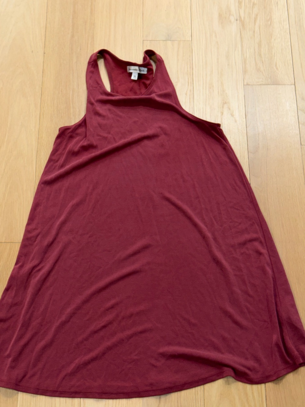 Abercrombie & Fitch Women’s Sleeveless Racerback Tank Burgundy Dress Size M